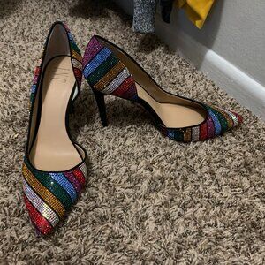Rainbow Sparkly INC Heels